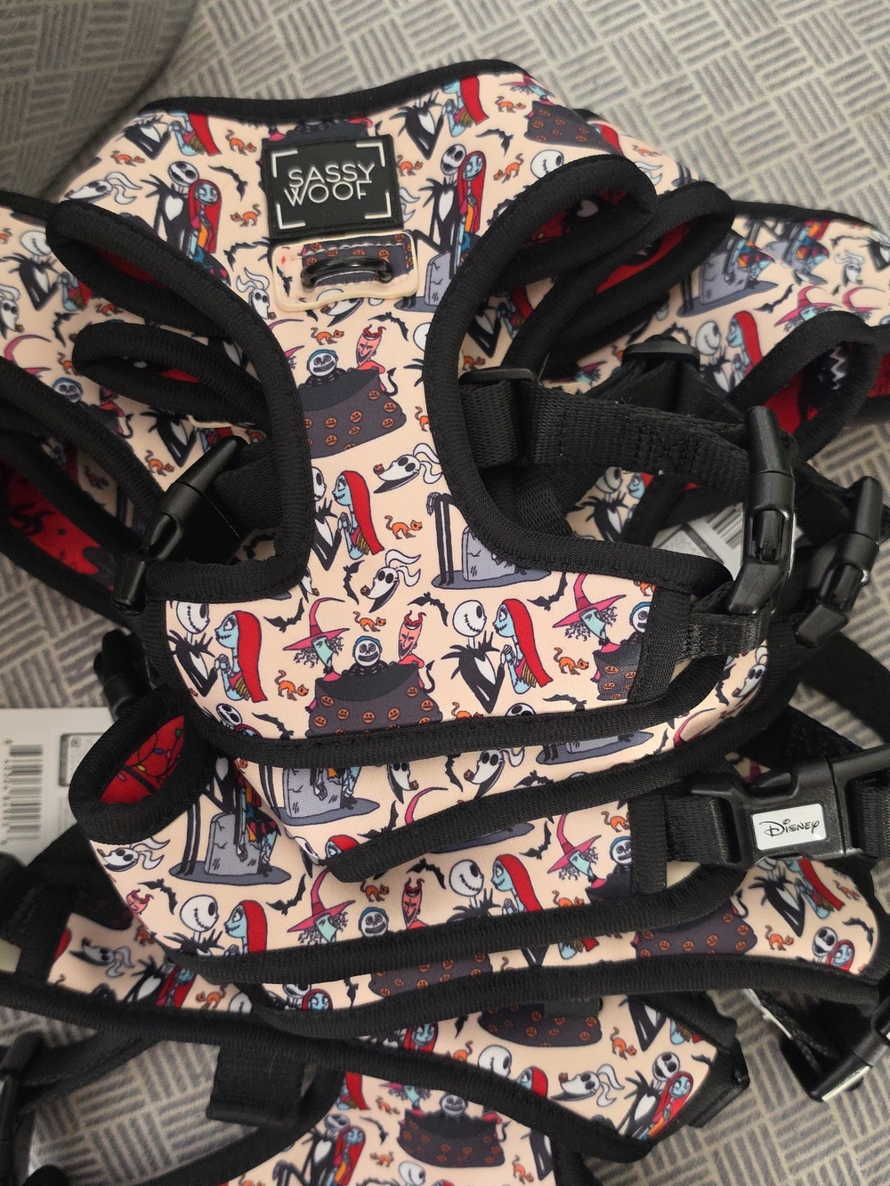 Sassy Woof Nightmare Before Christmas Harness